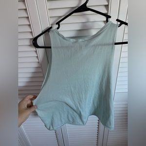 Baby blue athletic tank top